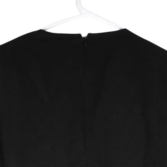 New Tuckernuck Women's Gold Tie Front Black Brigitte Mini Dress Size Large 3052 - Picture 11 of 12